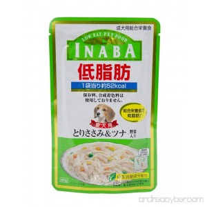 INABA wet dog food LOW FAT series Chicken Fillet＆Tuna Vegetables in jelly (80 g. x 3 Packs ) - B0775ZH5PK