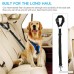 Docamor Adjustable Pet Dog Cat Car Seat Belt Strap Restraint Safety Leads Vehicle Seatbelt Harness Nylon Fabric Elastic Durable Belt for Car - B07DMP41BY