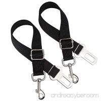 Dog Seat Belt Car Vehicle Safety Leads Seatbelt Leash Nylon Adjustable Strap for Small/Medium/Large Dogs(2-Pack) - B01N8WXO75