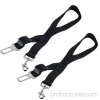 Familybuy 2 Packs Adjustable Pet Dog Cat Car Seat Belt Safety Leads Vehicle Seatbelt Harness For Small / Medium / Large Dogs Cats - B06ZZMHTKR