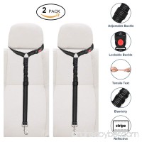 Slowton Dog Seatbelt  2 Pack Pet Car Seatbelt Headrest Restraint Adjustable Puppy Safety Seat Belt Reflective with Elastic Bungee Connect with Dog Harness in Vehicle for Travel Daily Use - B07DC45HKX
