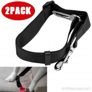 Tpingfe Vehicle Car Seat Belt Seatbelt Lead Clip Pet Cat Dog Safety Black 2PCS - B07FPZZ5S4