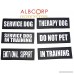 Albcorp Reflective Dog Patches with Hook Backing -Service Dog Service Dog In Training Do Not Pet Emotional Support Therapy Dog Best Friend In Training for Animal Vest Harnesses Collars Leashes - B01KKKCWMS