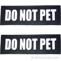Albcorp Reflective Dog Patches with Hook Backing -Service Dog  Service Dog In Training  Do Not Pet  Emotional Support  Therapy Dog  Best Friend  In Training for Animal Vest Harnesses  Collars  Leashes - B01KKKCWMS