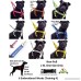 Dexil Limited NO DOGS (Not good with other dogs) Orange Color Coded Non-Pull Front and Back D Ring Padded and Waterproof Vest Dog Harness PREVENTS Accidents By Warning Others Of Your Dog In Advance - 6041026581