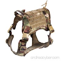 Feliscanis Tactical Dog Training Vest Harness Adjustable Service Dog Vest - B01MTL49NG