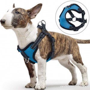 Front Clip Dog Harness for Small Doggy PETBABA No Pull Adjustable Reflective at Night Walking Soft Air Mesh Chest Vest for Training Your Pet - B072XH5HZ2