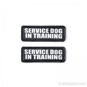 Hook and Loop Patches for Harness - Service Dog Emotional Support In Training Service Dog In Training and Therapy Dog Patches by Industrial Puppy - B014C301WC