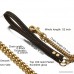 Abaxaca 4ft Dog Leash Long 18K Gold Stainless Steel Copper Chew Proof Small Dog Cool Best Leash Link for Pet with Leather Handle - B07DLWMP9V