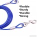 Dog Leashes Petforu Tie-out Cable Steel Wire Rope with Dual Heads Metal Hooks - B06XXF21ZZ