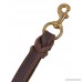 EXPAWLORER Double Handle Genuine Leather Dog Leash - for Training and Walking Dogs 6 ft 4/5 Width Brown - B073W2QC12