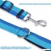 PETBABA Short Dog Leash 1.5-2ft Long Adjustable Reflective Safe at Night Traffic Lead with Soft Padded Handle for Controlling Walking Training Your Pet in Blue - B071SGSBGZ
