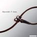 Wellbro Luxury Real Leather Slip Dog Leash Deluxe Slip Lead with Adjustable Collar Soft and Exquisite Suit for Small and Medium Puppies 160cm Long by 0.6cm Wide Brown - B075G5J5TD