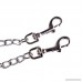 Heavy Duty Metal Chain Double Pet Dog Clip Leash Coupler Walker and Trainer for Small Medium Large Dual Dog Leash - No Tangle Dual Pet Leash Splitter for 2 Dogs (M-3.0mm50cm) - B06ZZ6NCMS