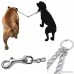 Heavy Duty Metal Chain Double Pet Dog Clip Leash Coupler Walker and Trainer for Small Medium Large Dual Dog Leash - No Tangle Dual Pet Leash Splitter for 2 Dogs (M-3.0mm50cm) - B06ZZ6NCMS