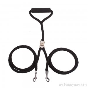 KENFULTILE Double Dog Leash No-tangle Dual Leash for Two Dogs - B0756XMJBP