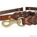 Soft Touch Collars - Leather Braided Coupler Dog Leash - For Walking Two Dogs - B01JK1ZUX6
