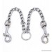 Stainless Steel Metal Chain Double Dog Clip Leash Coupler - Heavy Duty stainless Steel Chain Dog Walking Training Leash for 2 Dog Coupler - B078WS3VP7