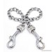 Stainless Steel Metal Chain Double Dog Clip Leash Coupler - Heavy Duty stainless Steel Chain Dog Walking Training Leash for 2 Dog Coupler - B078WS3VP7