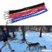 VEIREN Dual Sided Dog Walking Leash Coupler Tangle Free Bungee 360°Swivel Training Leash Elastic Comfortable Shock Absorbing Two Dog Leads Splitter - B0798K5VWP