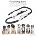 Cos2be No Pull Adjustable Reflective Pet Vest Harness -Soft Dog Leash With Dual Bungees- Pet Car Seat Belt For Small Medium Large Dogs - B073NZ1TGJ