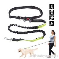Hands Free Dog Leash for up to 150 lbs Large Dogs - Reflective Shock Absorbing Bungee  Adjustable Waist Belt (Fits up to 50" Waist) Dog leash for Running  Walking  Jogging  Training  Hiking - B07C9CRLTQ