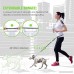 Hands Free Waist Dog Leash 5ft with Bungee and Foam Handle Detachable Waist Belt Fit 28 to 48 3 Reflective Stitching Bungee leash For Jogging Running Walking Hiking include Free Handy Bag - B01MF4ZGCC