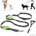 Hands Free Waist Dog Leash 5ft with Bungee and Foam Handle Detachable Waist Belt Fit 28 to 48 3 Reflective Stitching Bungee leash For Jogging Running Walking Hiking include Free Handy Bag - B01MF4ZGCC