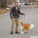 Hands Free Waist Dog Leash: Black Retractable Pet Bungee Leash with Pouch & Bag Holder| Walking Hiking Running Jogging Dog Leash| Adjustable Waist Belt Reflective Stripe Shock-Absorbing Design - B078LPKVC3
