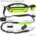 KYC Hands Free Waist Dog Leash Retractable Durable Dual-Handle Reflective Bungee with Adjustable Waist Belt Pouch Bag for Running Jogging Walking Training - B0769JZZ3P