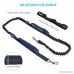 Tabpole Hands Free Waist Dog Leash with Dual Bungees For Medium and Large Dogs Up to 150 lbs Durable Dual-Handle Bungee Leash with Adjustable Waist - for Running Jogging Walking Hiking Biking - B07D33BS42