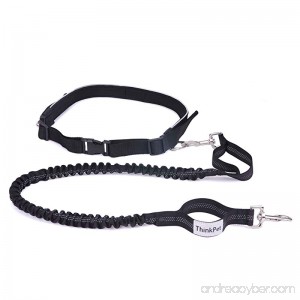ThinkPet Running Dog Leash Reflective Bungee Leash Dual Use Hand Free or Hand Held Fits 2 Dogs 2 Length Available Great for Walking Jogging Running or Hiking - B06ZZR1FX6