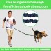 TimeTuu Run Adjustable Hands Free Dog Leash Two Elastic Bungees For Shock Absorption With Waist Belt Pouch for medium or large dogs 60 Inches Long - B074LZMV6Y