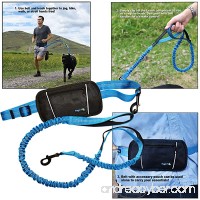 Waggin Tails Hands Free Bungee Dog Leash - Smart 3-in-1 Design For Running  Hiking  or Walking with Durable Dual Handles  SmartPhone Pouch  Reflective Stitching  4FT Length for Medium to XLarge Dogs - - B01F3O3J96