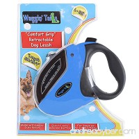 Comfort Grip Retractable Dog Leash 16FT Premium Nylon Tape Leash for Small Medium or Large Dogs up to 110lbs by Waggin Tails Co - B01G6DQISC