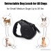 Upgraded Retractable Dog Leash 16 FT Long Nylon Ribbon Dog Walking Leashes with One Button Break and Lock Comfortable Hand Grip 360° Tangle Free Suitable for Small Medium Dogs Up to 33 LBS (Black) - B075YPSFLR