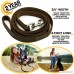 ADITYNA Leather Dog Leash 6 foot - Leather Dog Leashes for Large Medium and Small Dogs - Leather Leash for Walking and Training - Heavy Duty Dog Leash Leather (Brown) - B0758CD12K