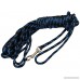 Dogs My Love Braided Nylon Rope Tracking Dog Leash Black/Blue 15-Feet/30-Feet 1/4 Diameter Training Lead Small - B072K52GKN