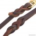 Guiding Star Brown 10ft Braided Leather Dog Training Leash with Copper Hook Heavy Duty Dog Leash for Large Medium and Small Dogs Two Sizes for Your Choice - B06X6K9BTC