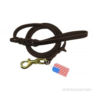 Highland Farms Select Premier 6ft Leather Dog Training Leash. Made from Leather and is a Great Option for Hunting Dogs or General Obedience in the Backyard. - B00X087YBC