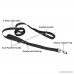Houseables Extra Long Dog Leash Double Handle Dual Padded Grip 8 ft Length Black Heavy Duty Large/Medium Dogs 2 Handles Greater Control Safety Training Protect Dog in Traffic - B01BG22PQC