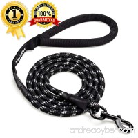 Migoo Pet Strong Heavy Duty Dog Leash For Large Medium Dogs - 6 ft Long Rope Leash With Reflective Stitching - Comfortable Handle Walking Leash For The Largest Pulling Dogs - B0745C145D