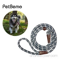 Reflective Slip Rope Leash- Petbemo Retractable Dog Leash 6 FT Heavy Duty Training Leash for Large and Medium Pet Mountain Climbing Dog Rope for Safety Night Walking - B077XR15LT