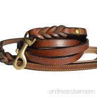 Soft Touch Collars - Leather Braided Dog Leash - B01IUC7M9G