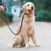 UEETEK Dog Slip Collar Choke Leash P-Leash Reflective Durable Training Rope Sponge Handle Control for Running Walking Hiking - B071W3XSXH