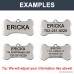 Amlion Engraved Dog Tags Personalized Custom Dog Cats Tags Stainless Steel Pet Id Tags Double-Sided Engraved Bone Rectangle Round Heart Shape - B07BRCNXXB id=ASIN