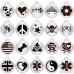 CNATTAGS Stainless Steel Pet ID Tags Personalized Designers Round Various Designs - B07DTBBFQ8 id=ASIN