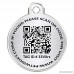 CNATTAGS WEB/GPS QR CODE With APP Smart Pet Tag Stainless Steel Pet ID Tag - 2 IN 1 - Personalized Traditional Tag + Smart Pet Tag - B07B281YGW id=ASIN