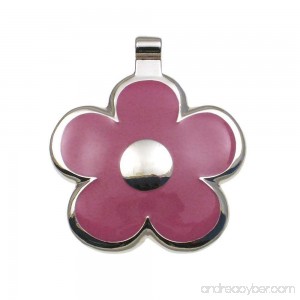 LuckyPet Pet ID Tag - Flower Jewelry Tag - Dog Tag & Cat Tag - Easy to Read Engraving on Back Side - B00564FZCS id=ASIN