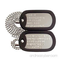 Military Dog Tags - Custom Embossed Shiny Tags with Chains and Silencers - Tag-Z - B007OJXB8I id=ASIN